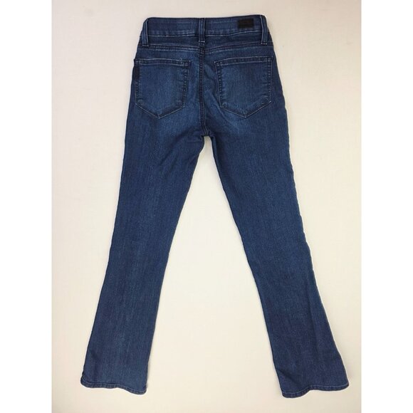 Paige Size 24X32 Womens Manhattan Louisa Bootcut Blue Denim Logo Tag Jeans - Picture 1 of 13